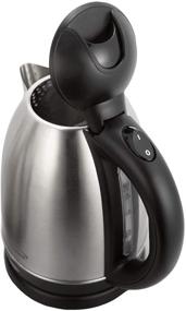 img 2 attached to Efficient and Stylish: Brentwood KT-1800 2L Stainless Steel Cordless Electric Kettle