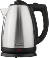 efficient and stylish: brentwood kt-1800 2l stainless steel cordless electric kettle logo