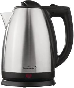 img 4 attached to Efficient and Stylish: Brentwood KT-1800 2L Stainless Steel Cordless Electric Kettle