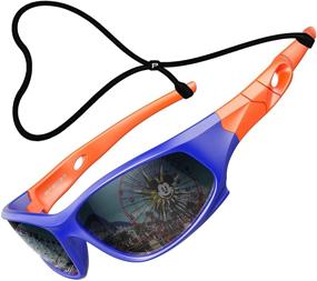 img 4 attached to ATTCL Kids TR90 Polarized 🕶️ Sports Sunglasses For Boys Girls Ages 3-10