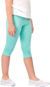 img 1 attached to 👖 DEAR SPARKLE Girls' Capri Leggings 3 Pack - Stylish Stretchable Kids & Toddler Pants (G2)