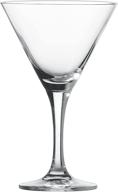 schott zwiesel tritan crystal glass mondial stemware martini cocktail glass set, 8.2-ounce, pack of 6 logo