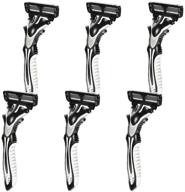 💈 dorco pace 6 six-blade disposable men's razor 2pack (6-count): unbeatable shaving precision and long-lasting value! logo