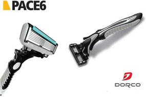 img 1 attached to 💈 Dorco Pace 6 Six-Blade Disposable Men's Razor 2pack (6-Count): Unbeatable Shaving Precision and Long-lasting Value!