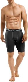 img 1 attached to 🩳 Isnowood Men's Performance Compression Shorts: Optimize Your Active Lifestyle