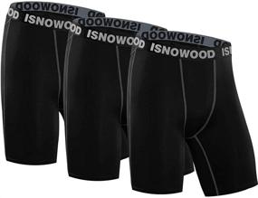 img 4 attached to 🩳 Isnowood Men's Performance Compression Shorts: Optimize Your Active Lifestyle