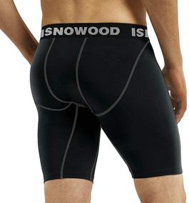img 2 attached to 🩳 Isnowood Men's Performance Compression Shorts: Optimize Your Active Lifestyle
