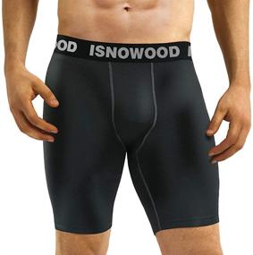 img 3 attached to 🩳 Isnowood Men's Performance Compression Shorts: Optimize Your Active Lifestyle