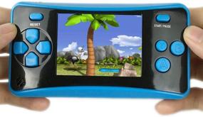 img 2 attached to 🎮 HigoKids Blue Handheld Portable Recreation Children