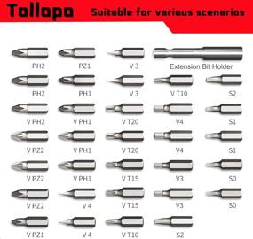 img 3 attached to 🔧 Многофункциональный безшнуровой винтоверт Tollopo: 46 насадок и инструментальный ящик в комплекте