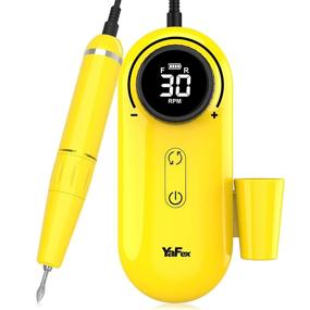 img 4 attached to 💅 YaFex Nail Drill Electric Nail File - Professional 30000RPM Drill for Acrylic Nails | Portable, Cordless Machine for Home and Salon Use