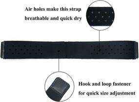 img 3 attached to 🔥 Black Breathable Ankle Band for Fitbit Blaze/Versa 2/ Versa/Versa Lite/Versa SE - Compatible Replacement, Ideal for Men and Women (Medium)