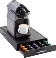 ☕️ хранилище для капсул кофе nespresso с ящиком - amazon basics, вместительность 50 капсул логотип