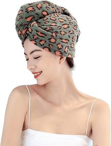 img 3 attached to Leopard Microfiber Absorbent Turban D Light