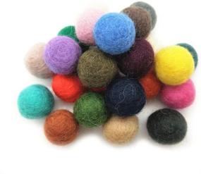 img 3 attached to Felt Wool Balls Beads Pom Pom: Handmade for Craft Dream Catcher Baby Mobile Pompom - Home Decor, Nursery & Party Props (15mm Wine Red, 100pcs)