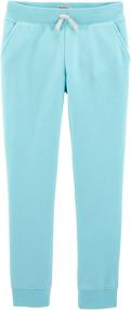 img 1 attached to 👖 Comfortable and Stylish: Osh Kosh Girls' Fleece Jogger Pants