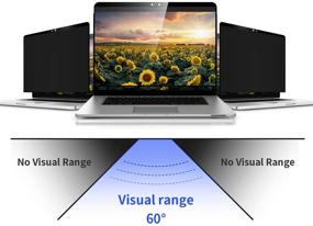 img 2 attached to YBP MacBook-Pro 13 Inch Privacy Screen - Easy On/Off + HD Removable Privacy 🔒 Filter for MacBook Pro 13 (2016-2019/A2251, 2020/A2289) & MacBook Air 13.3 2018 (A1989), 2020 (A2179) M1