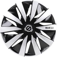 🔧 sparco spc1391bksv 13-дюймовые декоративные колпаки lazio black/silver с четырьмя колесами, набор из 4 штук логотип