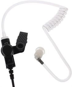 img 3 attached to KENMAX 3' 2-Wire Coil Audio Tube Earpiece with PTT Mic + Silicone Earbuds for Kenwood TK-3140 TK-3148 Nexedge NX200 NX300 Radios