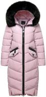 fashciaga women's hooded lightweight parka down jacket coat with faux fur trim for winter logo