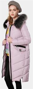 img 1 attached to Fashciaga Women's Hooded Lightweight Parka Down Jacket Coat with Faux Fur Trim for Winter