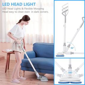 img 2 attached to 🧹 Revolutionize Cleaning with the MARK LIVE Electric Spray Cordless Spin Mop Floor Cleaner