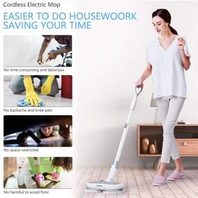 img 1 attached to 🧹 Revolutionize Cleaning with the MARK LIVE Electric Spray Cordless Spin Mop Floor Cleaner