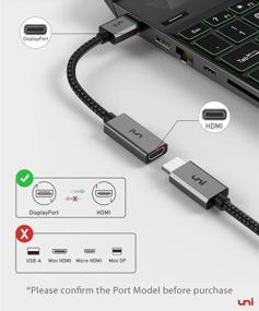 img 2 attached to 🔌 Адаптер DisplayPort в HDMI 4К UHD - конвертер uni DP в HDMI | Совместим с Lenovo, HP, DELL, GPU, AMD, NVIDIA и другими.