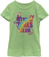 nickelodeon girls t shirt green apple logo