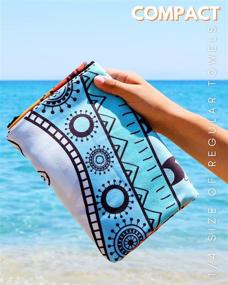 img 1 attached to 🏖️ Marrakesh ECCOSOPHY Microfiber Beach Towel: Quick Drying, Oversized 71x35 inches, Lightweight Travel Towel with Sand-Free Technology