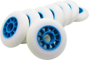 img 2 attached to 🛼 Z-FIRST 8 Pack 90mm Inline Roller Skate Wheels 85A Premium Replacement for Rollerblade Wheels - Upgrade Your Skating Performance!