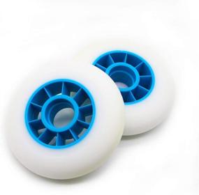 img 1 attached to 🛼 Z-FIRST 8 Pack 90mm Inline Roller Skate Wheels 85A Premium Replacement for Rollerblade Wheels - Upgrade Your Skating Performance!