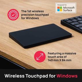 img 1 attached to 🖱️ Brydge W-Touch Wireless Precision Touchpad for Surface &amp; Windows – Designed for Surface, Black