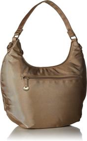 img 3 attached to Travelon Convertible Hobo: Stylish Champagne RFID Protection Bag for Travelers