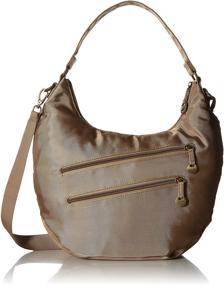 img 4 attached to Travelon Convertible Hobo: Stylish Champagne RFID Protection Bag for Travelers