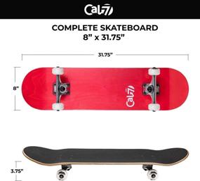 img 3 attached to 🛹 Cal 7 Complete Standard Skateboard 7.5-8 inch Deck