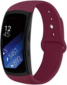 img 4 attached to 🏋️ OenFoto Спортивный браслет: Запасной ремешок для умных часов Samsung Gear Fit2 Pro/ Fit2