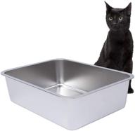 🐱 dimaka stainless steel litter box: easy to clean, rust proof, and non odor - perfect for cats and kittens logo