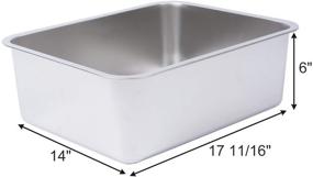 img 3 attached to 🐱 Dimaka Stainless Steel Litter Box: Easy to Clean, Rust Proof, and Non Odor - Perfect for Cats and Kittens