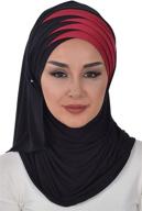 🧕 cotton jersey shawl for women: instant modesty turban cap & head wrap logo