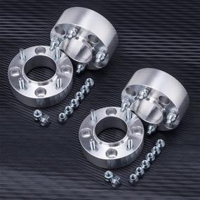 img 2 attached to 🛠️ Orion Motor Tech ATV 4x110 Wheel Spacers 2 Inches with 10x1.25 Studs, Compatible with Polaris Kawasaki Yamaha Rhino Grizzly Suzuki, Pack of 4