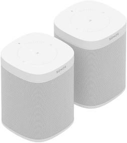img 4 attached to 🔊 Sonos One (Gen 2) Two Room Set: Voice Controlled Smart Speaker with Amazon Alexa Built in (2-Pack White)