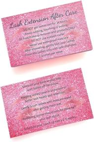 img 2 attached to FLYING DRAGON 50 Lash Extension Aftercare Card Crafting