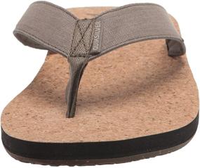img 3 attached to Quiksilver Sandal Flip Flop Molokai Natural Men's Shoes