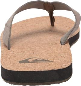 img 2 attached to Quiksilver Sandal Flip Flop Molokai Natural Men's Shoes