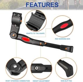 img 2 attached to Регулируемые аксессуары JONMON Bike Kickstand