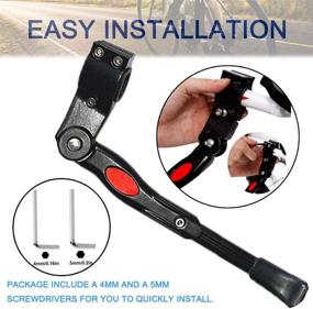 img 1 attached to Регулируемые аксессуары JONMON Bike Kickstand