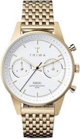 img 4 attached to Stylish TRIWA Nikki Minimalist Watch for Women – Ladies Fashion Analog Wrist Watches 36mm: A Timeless Fashion Statement