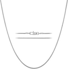 img 4 attached to 🔗 Stylish and Durable KISPER Wheat Chain Necklace for Boys' Jewelry: Available in Various Inches