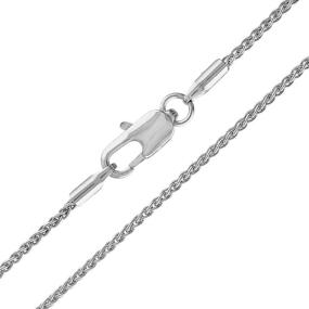 img 2 attached to 🔗 Stylish and Durable KISPER Wheat Chain Necklace for Boys' Jewelry: Available in Various Inches